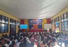 Polsek Yapen Selatan Edukasi Bahaya Narkoba Siswa Baru