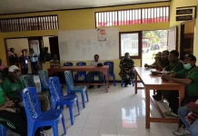 TNI Bersama Pemerintah Distrik Wujudkan HUT RI yang Aman dan Sukses