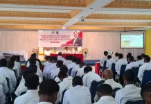 Anggota DPR RI Tonny Tesar Gelar Sosialisasi P5HAM bagi Mahasiswa di Yapen