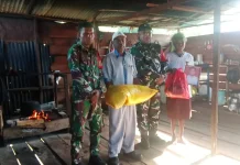 Babina Ansus Peduli Warga Memberikan Bantuan Sembako