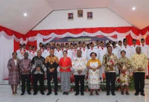 Semarak HUT RI ke-81 Waropen Ditutup Resepsi Kenegaraan