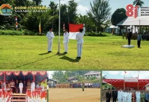 Koramil 1709-04/Ansus Kobarkan Semangat HUT Kemerdekaan ke 81 Tahun