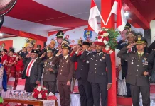 Upacara Peringatan HUT Kemerdekaan RI Yapen Penuh Khidmat