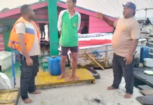 Hari Kedua, Polres Waropen Lanjutkan Pencarian Speed Boat Hanyut
