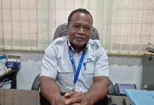 Musim Kemarau Debit Air PDAM Yapen Sumber Ansija Mengalami Penurunan Debit Air