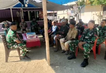 Koramil Serui Warga Pasir Putih Pencegahan Kebakaran