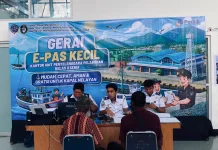 Sambut Harhubnas 2026, UPP Serui Buka Gerai E-Pas Kecil bagi Nelayan