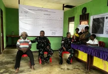Babinsa Serui Warga Ramangkurani Wujudkan Keamanan di Wilayah Perbatasan