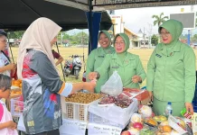Kodim 1709/Yawa Gelar Bazar Murah Meriahkan HUT TNI ke-81