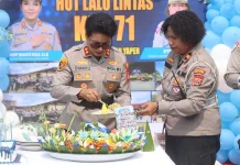 Syukuran HUT Lalu Lintas ke-71, Polres Yapen Perkuat Pengabdian