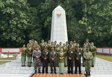 HUT ke-81 TNI, Dandim 1709/Yawa Pimpin Ziarah Nasional di TMP Newi
