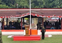 HUT Ke-81 TNI, Yonif TP 860 Gelar Upacara di Waropen