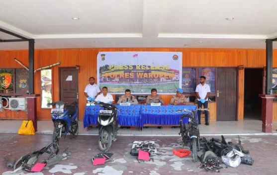 Polres Waropen Ungkap Kasus Curanmor, Tiga Pelaku Diamankan