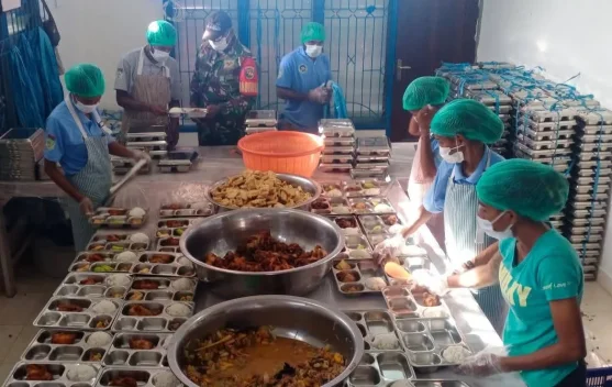 Babinsa Warbah Kawal Program Makan Bergizi Gratis