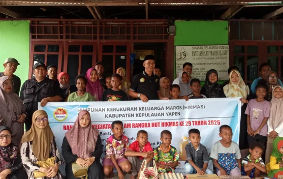 Menyambut HUT ke-29, HIKMAS Yapen Perkuat Silaturahmi lewat Bhakti Sosial