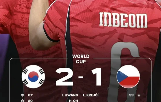 Korea Selatan Bangkit, Taklukkan Ceko 2-1