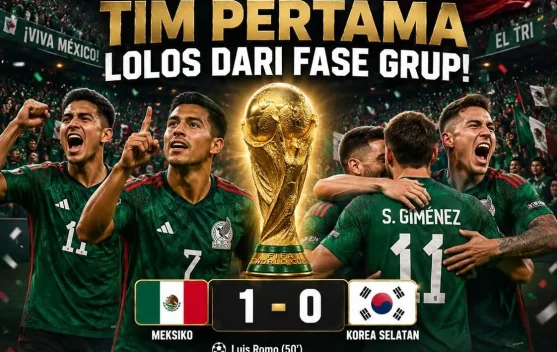 Meksiko Tim Pertama Lolos 16 Besar Piala Dunia 2026