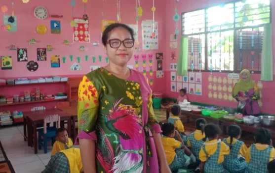 TK Pertiwi Serui Kenalkan Pangan Lokal Dini