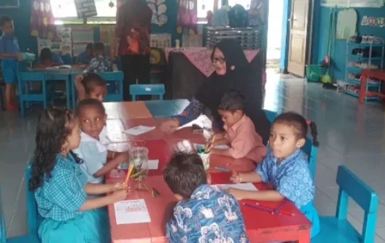 Aktivitas Belajar TK Negeri Pembina Serui Berjalan Baik
