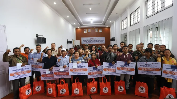 BNPB salurkan dana perbaikan rumah terdampak bencana di Humbahas