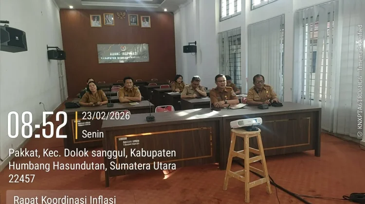 Pemerintah Kabupaten Humbahas ikuti Rakor Pengendalian Inflasi Daerah 2026