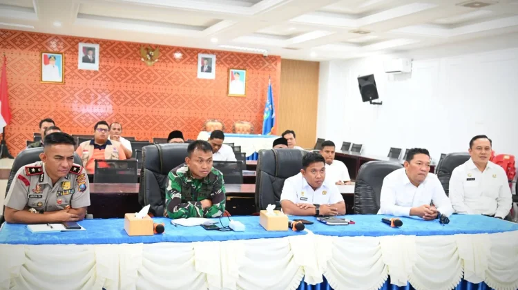 Wali Kota dan Wakil Wali Kota Sibolga Ikuti Rakor Percepatan Huntap dan Huntara