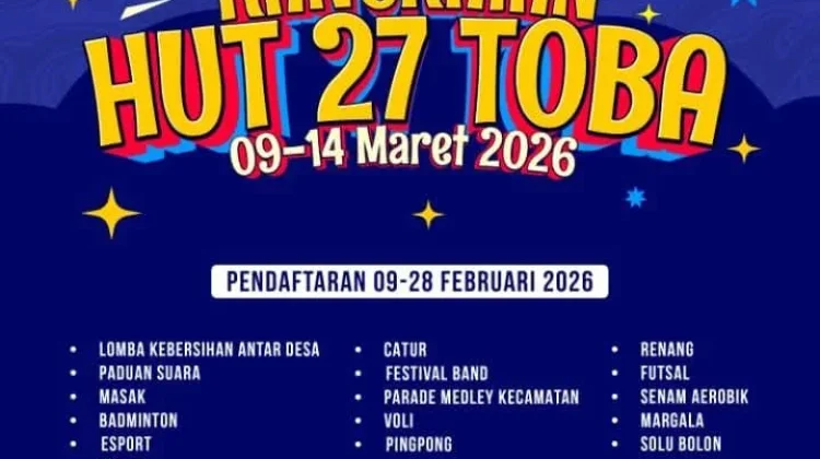 Rangkaian Kegiatan Perayaan HUT ke-27 Kabupaten Toba