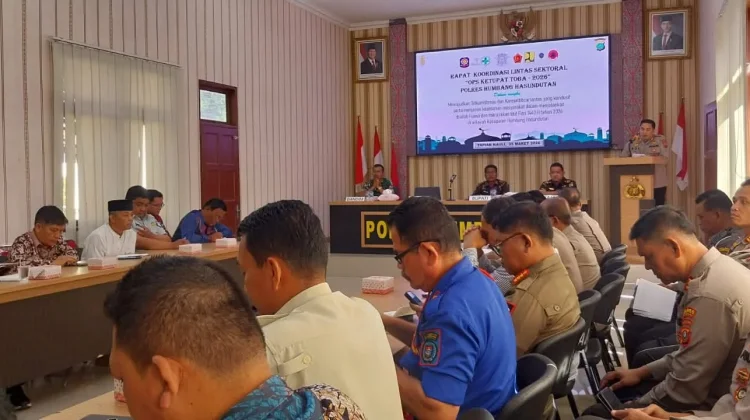 Wujudkan Sitkamtibmas, Polres Humbahas Gelar Rakor Linsek