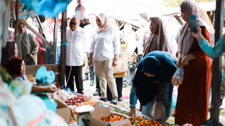 Wabup Atika Pantau Harga Sembako jelang Idulfitri
