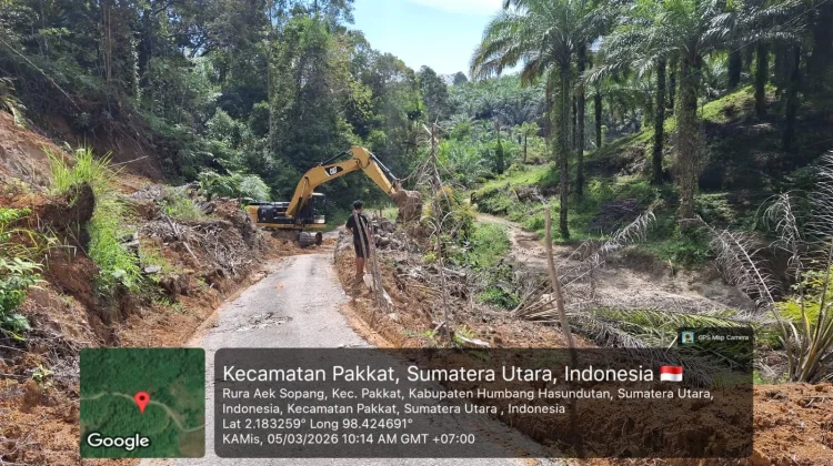 Pemkab Humbahas Cepat Tangani Longsor di Parmonangan dan Sungai di Pakkat
