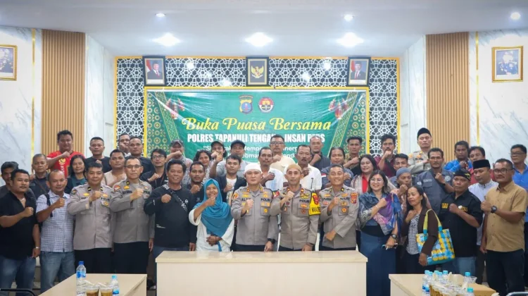 Pererat Sinergitas, Polres Tapteng Gelar Buka Puasa Bersama Insan Pers