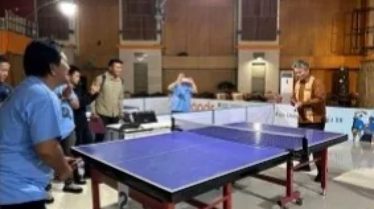 Wakil Bupati Taput Buka Turnamen  Tenis Meja IAKN