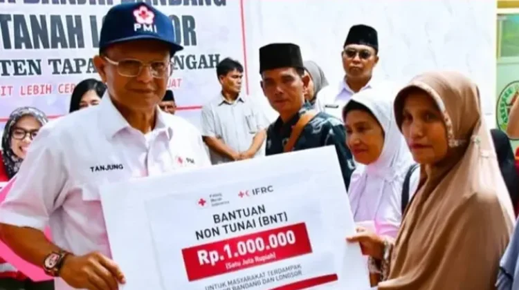 PMI: 1,32 Miliar untuk Korban Bencana Ekologis Tapteng