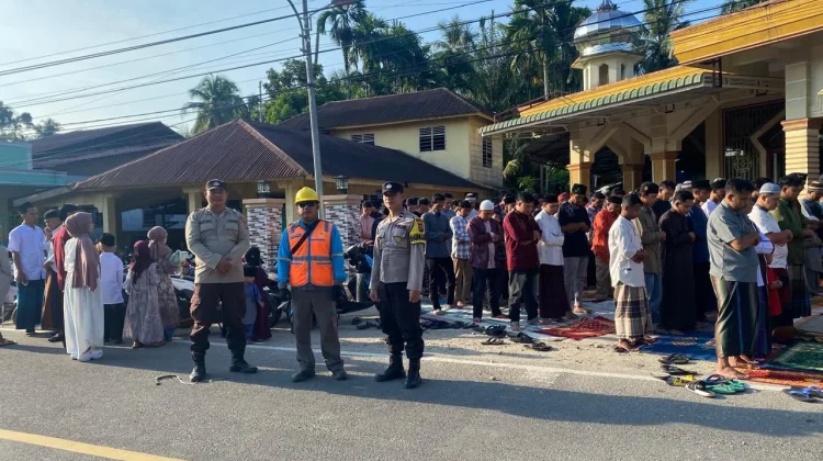 Polres Tapteng Kerahkan 99 Personel Amankan Sholat Idul Fitri
