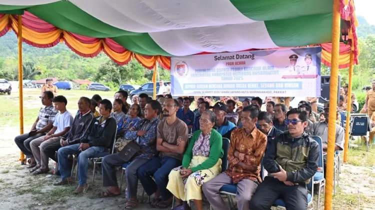 Pemerintah Daerah Salurkan Donasi Peduli Bencana di Humbang Hasundutan