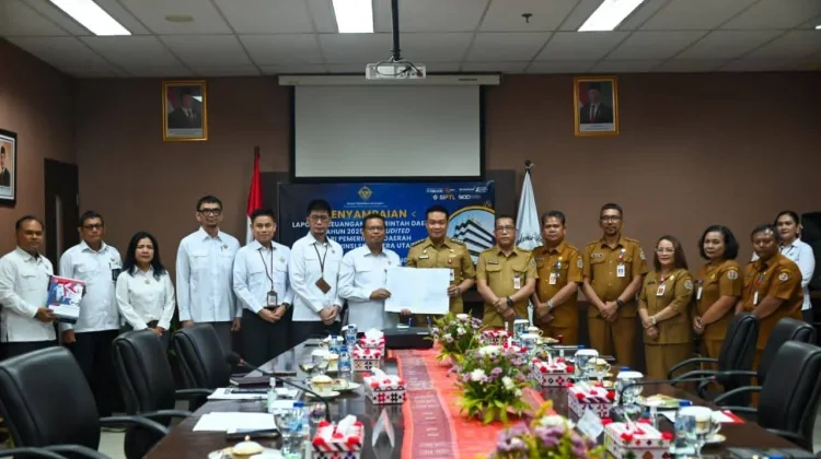 Bupati Humbahas serahkan LKPD 2025 unaudited ke BPK Perwakilan Sumut
