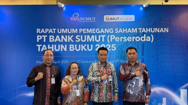 Bupati Humbahas Hadiri RUPS PT Bank Sumut di Medan