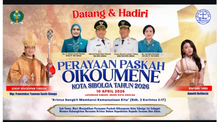 Jumat, Paskah Oikoumene Sibolga 2026 Digelar