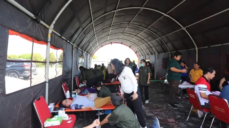 Bakti Paskah di Humbahas, Cek Kesehatan dan Donor Darah