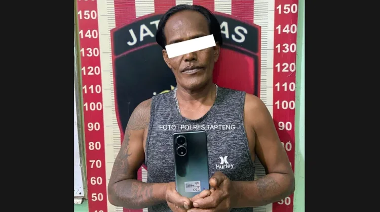 Polres Tapteng Ringkus Residivis Pencuri Ponsel di Dua Lokasi