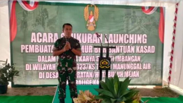Danrem 023/KS Resmikan Pembangunan 40 Unit Sumur Bor