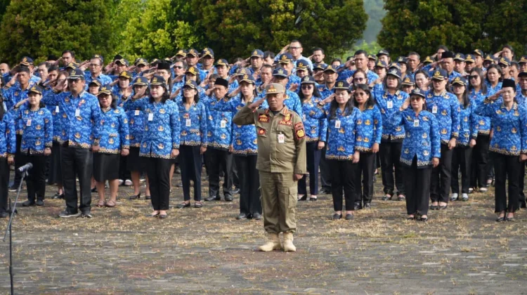 Upacara HKN di Humbahas, Bupati Ingatkan ASN Berikan Pelayanan Prima