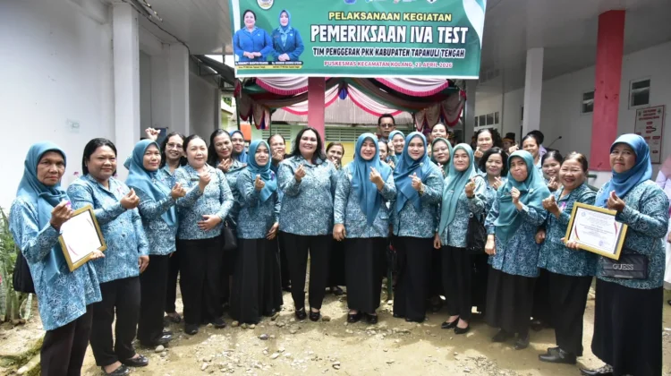 Semarakkan Hari Kartini, TP PKK Tapteng Laksanakan IVA Test