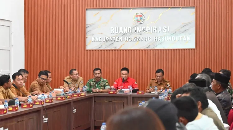 Forkopimda Humbahas Lanjutkan Pembangunan Huntap Terdampak Bencana Alam