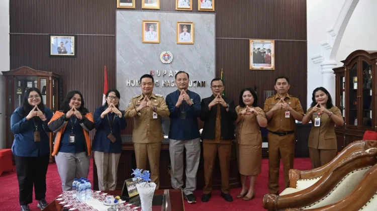 Bupati Humbahas Menerima Audiensi Kepala BPS