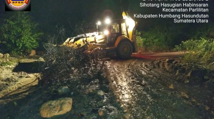 Akses Jalan Parlilitan–Doloksanggul Kembali Bisa Dilalui, BPBD Tanggap