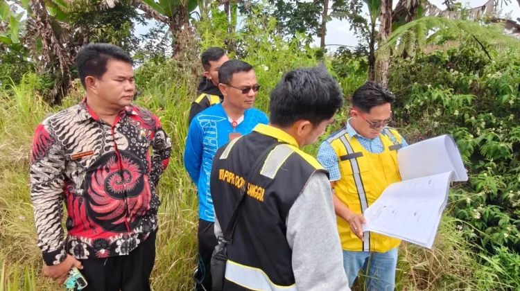 Pemkab Humbahas dan SDA Sumut Tinjau Irigasi Aek Sibundong