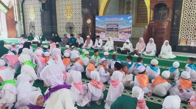 Ratusan Siswa RA Sibolga Ikuti Peragaan Manasik Haji