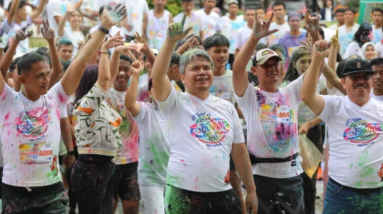 Colour Run Sukses Sedot Ratusan Peserta, Pemkab Taput Komit Dukung Pariwisata