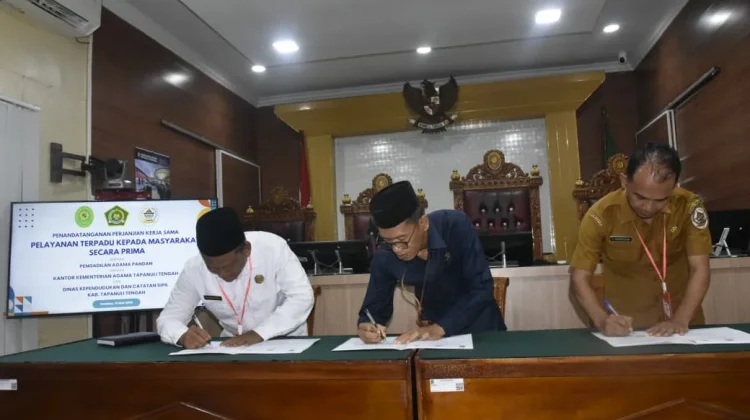 Peluncuran Pelayanan Terpadu Sidang Keliling di Tapteng